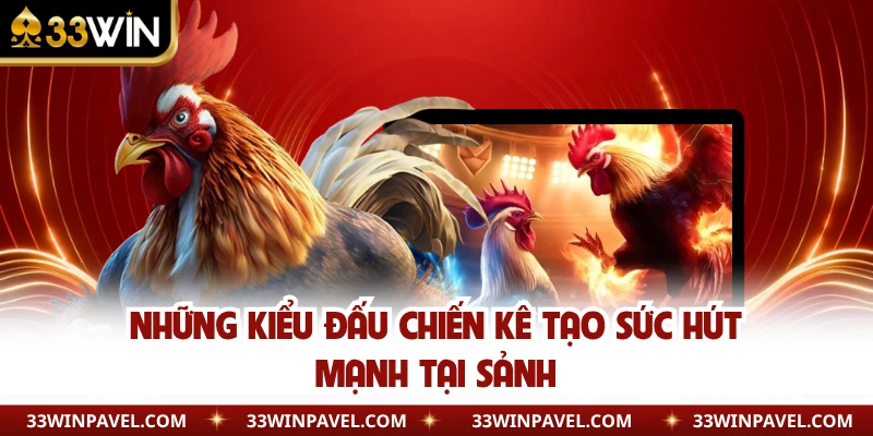 Những kiểu đấu chiến kê tạo sức hút mạnh tại sảnh