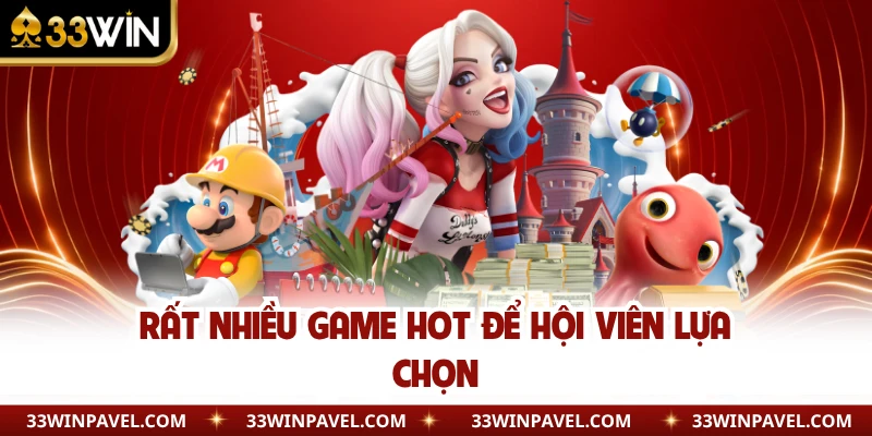 Rất nhiều game hot để hội viên lựa chọn
